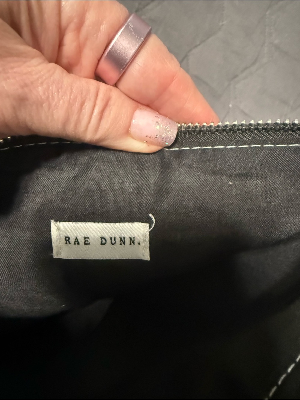 POUCH Rae Dunn makeup pouch - Picture 2 of 5